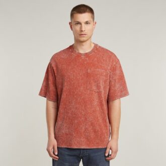 Syratvättad boxig t-shirt