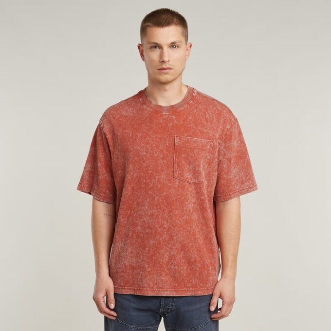 Syratvättad boxig t-shirt