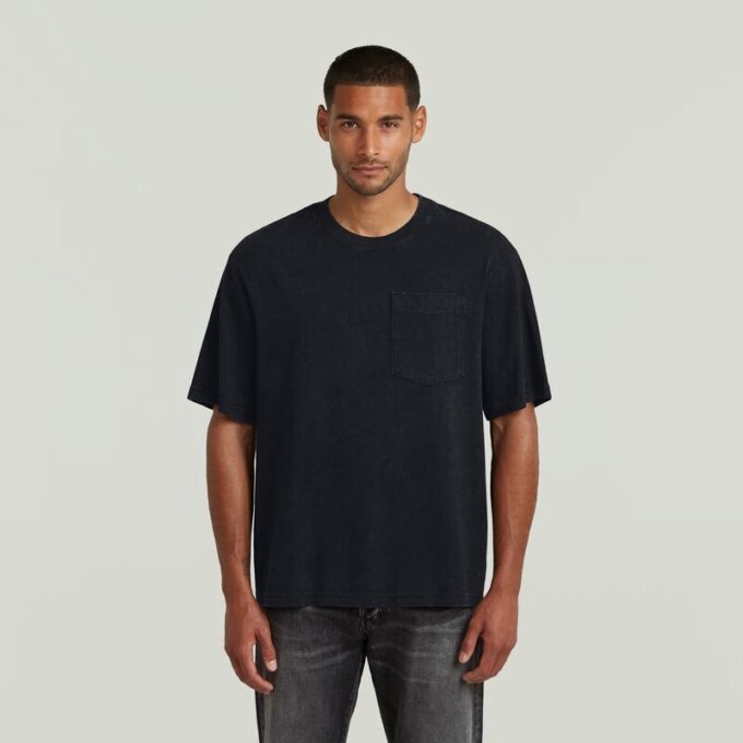 Syratvättad boxig t-shirt