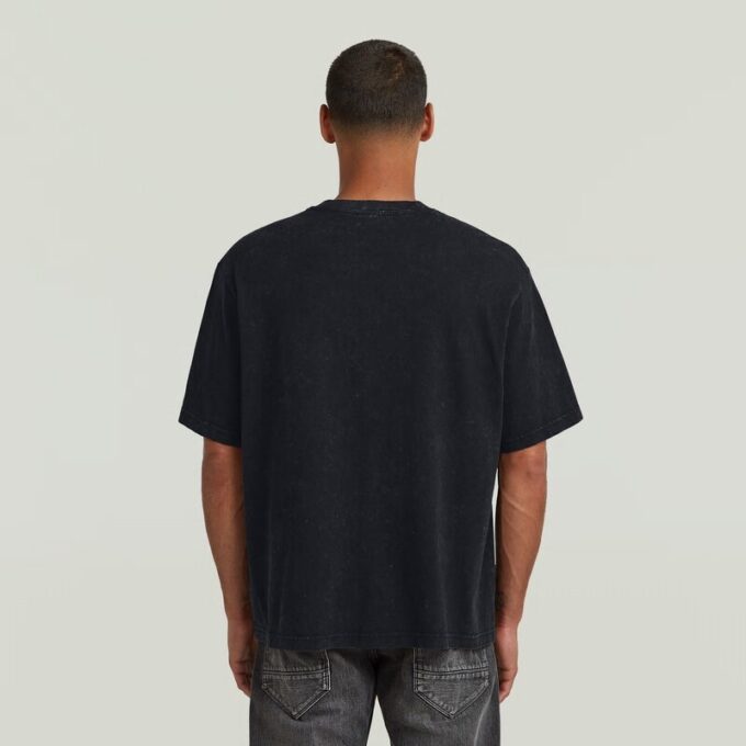 Syratvättad boxig t-shirt