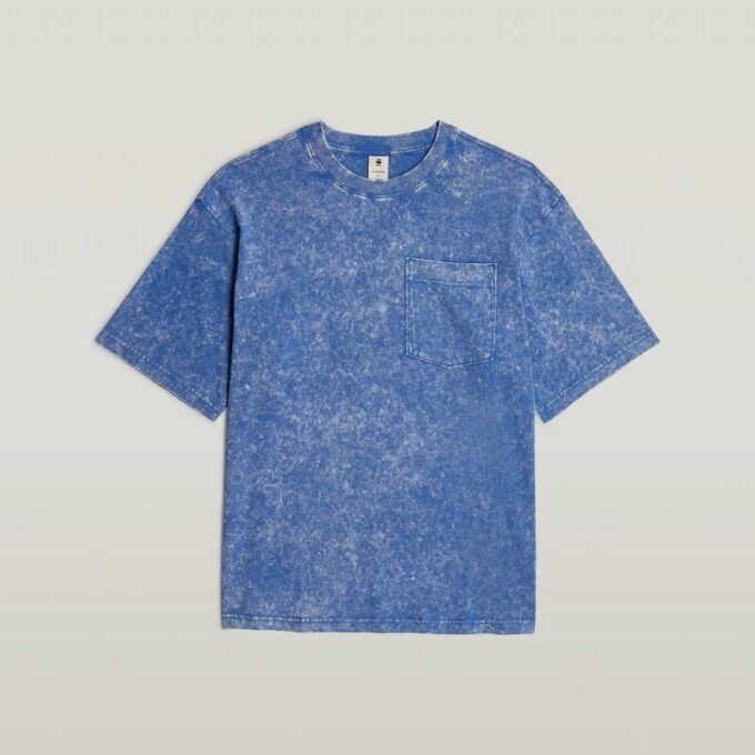 Syratvättad boxig t-shirt
