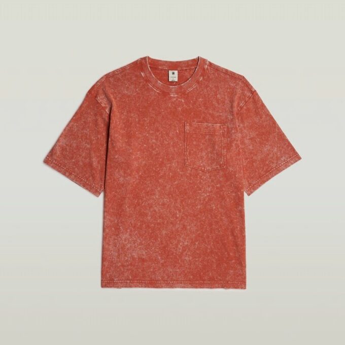 Syratvättad boxig t-shirt
