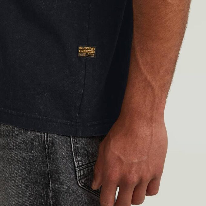 Syratvättad boxig t-shirt