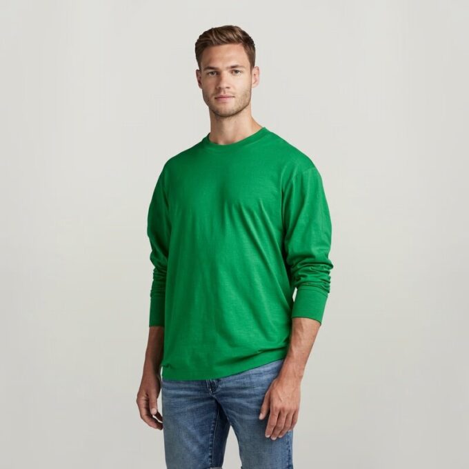 T-shirt med boxig grafik baktill