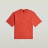 T-shirt med boxig passform och mittbröst