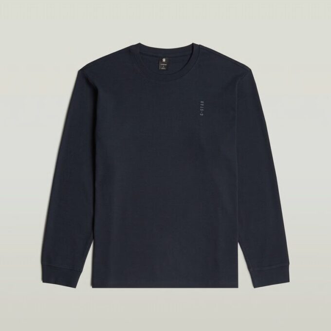 T-shirt med broderad text baktill