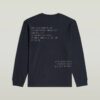 T-shirt med broderad text baktill