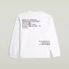 T-shirt med broderad text baktill