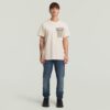 T-shirt med fickor och tygblandning