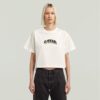 T-shirt med filtlogotyp och boxig design T-shirt med filtlogotyp och boxig design