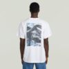 T-shirt med fototryck baktill och lös passform
