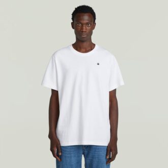 T-shirt med fototryck baktill och lös passform