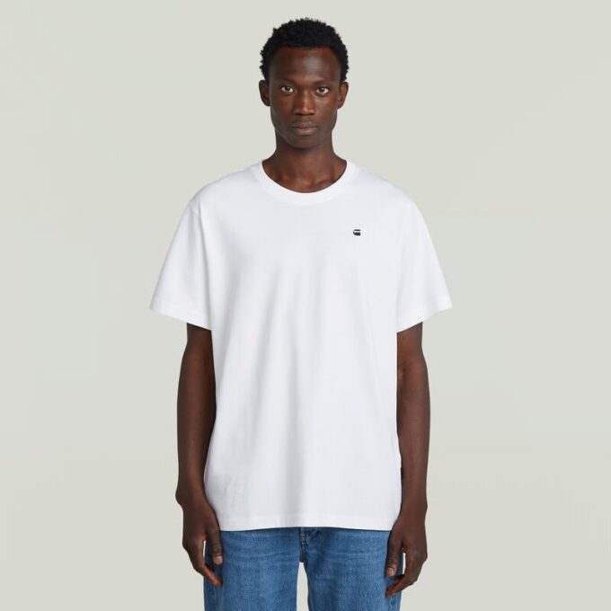 T-shirt med fototryck baktill och lös passform