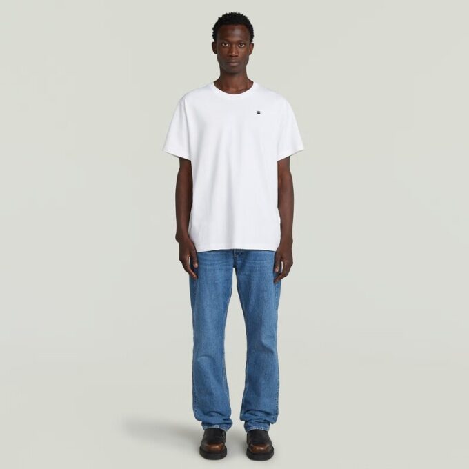 T-shirt med fototryck baktill och lös passform