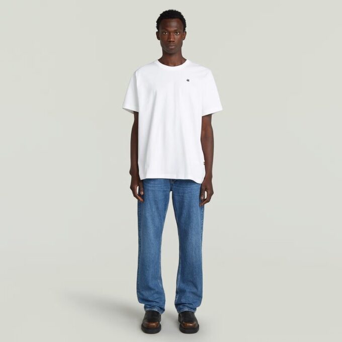 T-shirt med fototryck baktill och lös passform