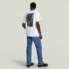 T-shirt med fototryck baktill och lös passform