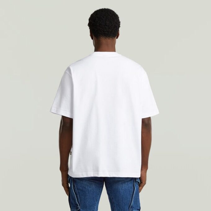 T-shirt med fototryck och lös passform