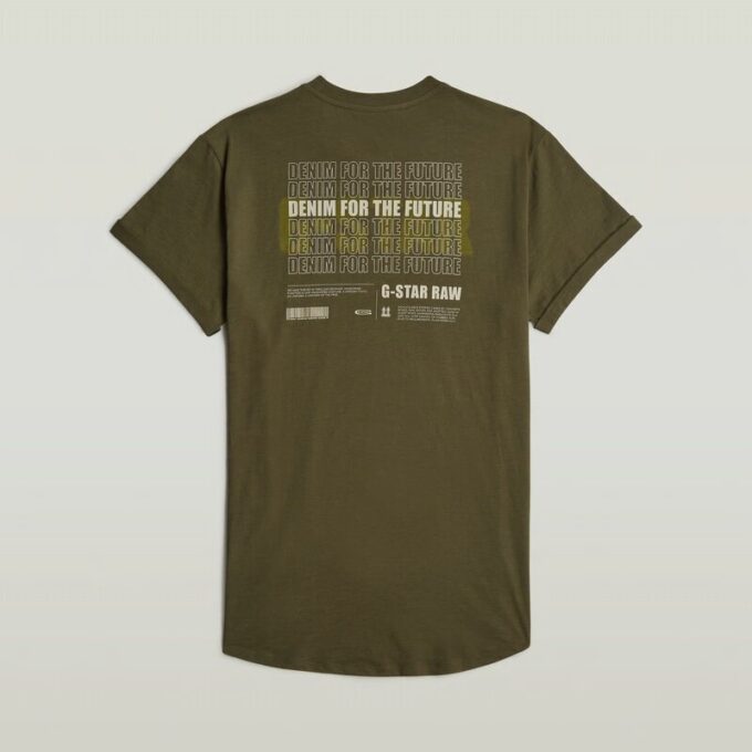 T-shirt med grafisk design och fransar