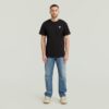 T-shirt med grafisk kant baktill