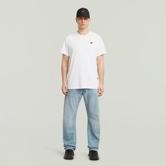 T-shirt med grafisk kant baktill