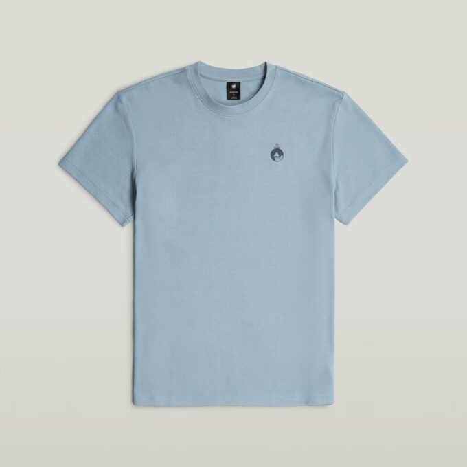 T-shirt med grafisk kant baktill
