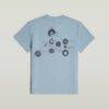 T-shirt med grafisk kant baktill