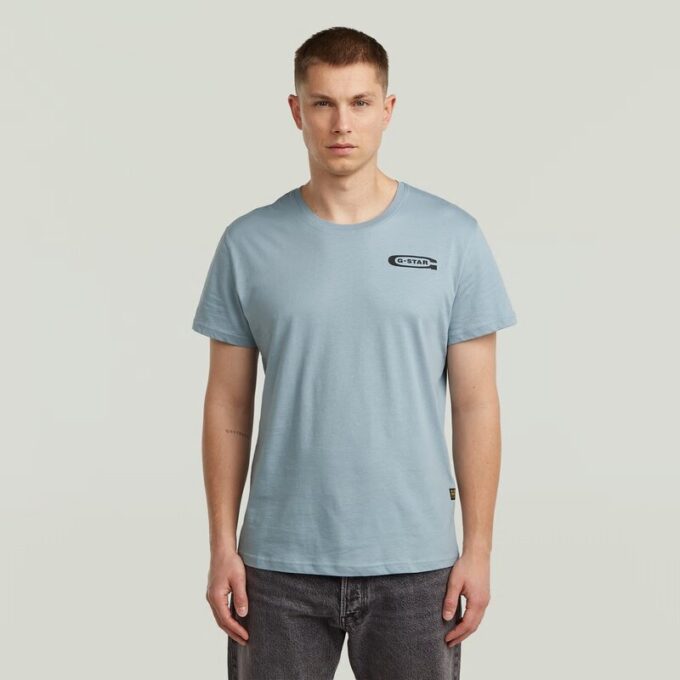 T-shirt med grafisk rygg