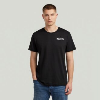 T-shirt med grafisk rygg