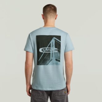 T-shirt med grafisk rygg