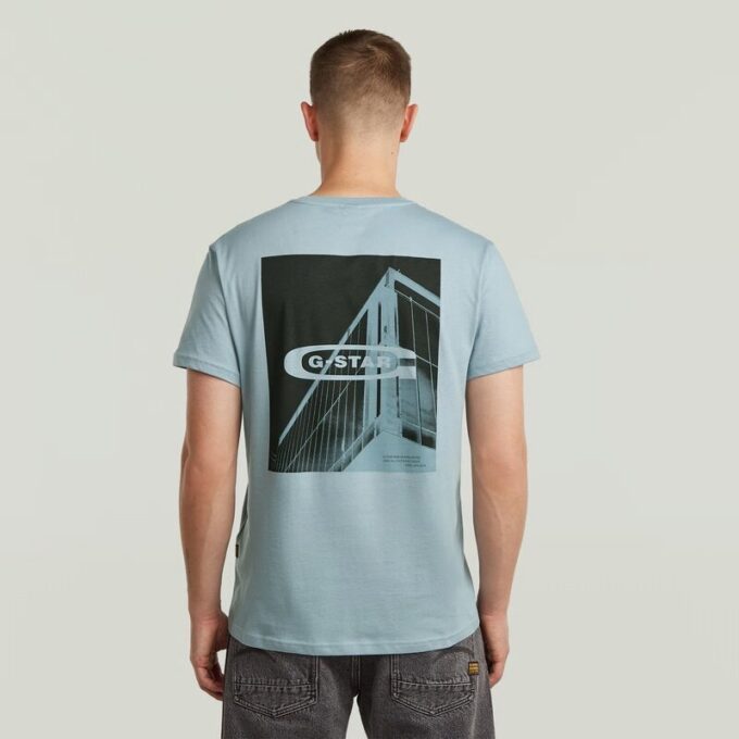 T-shirt med grafisk rygg