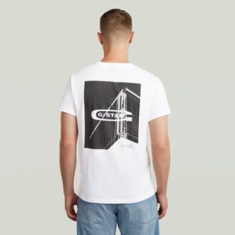 T-shirt med grafisk rygg
