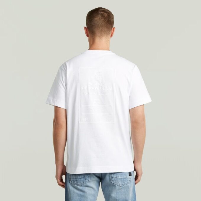T-shirt med grafisk rygg