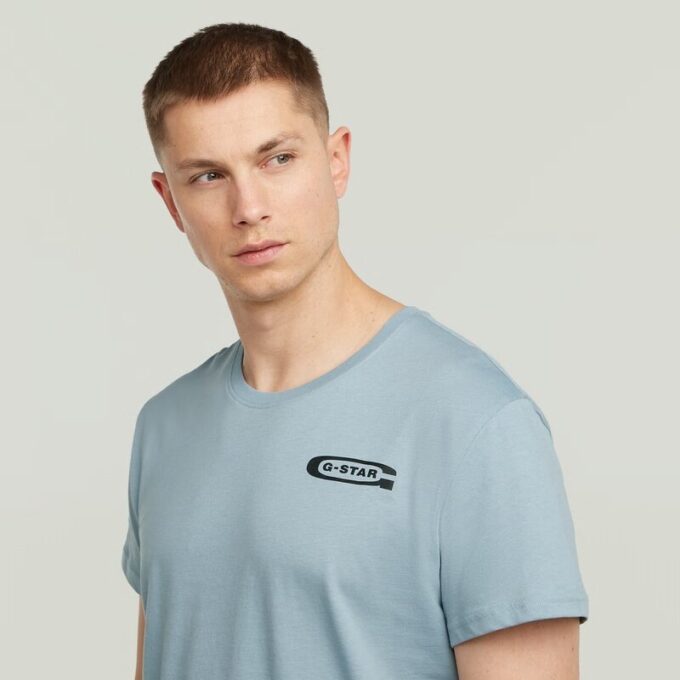 T-shirt med grafisk rygg