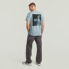 T-shirt med grafisk rygg