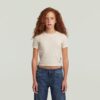 T-shirt med kort ärm och smal passform för flickor T-shirt med kort ärm och smal passform för flickor