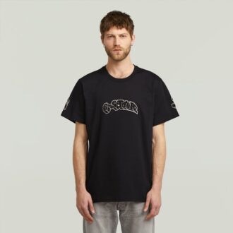 T-shirt med lappar och lös passform