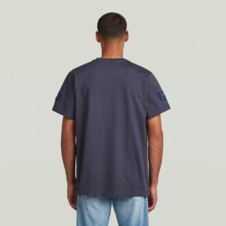 T-shirt med lappar och lös passform