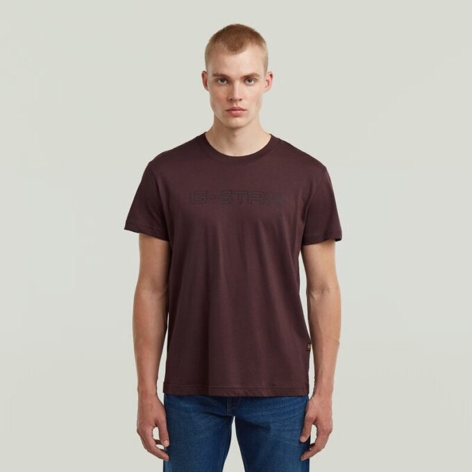 T-shirt med logotyp och kontur T-shirt med logotyp och kontur