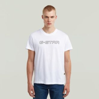 T-shirt med logotyp och kontur
