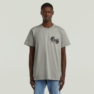 T-shirt med lös passform och flockmönster T-shirt med lös passform och flockmönster