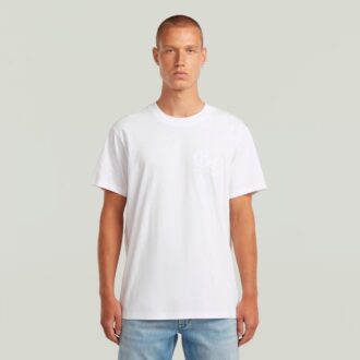 T-shirt med lös passform och flockmönster T-shirt med lös passform och flockmönster