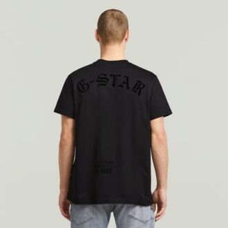 T-shirt med lös passform och flockmönster T-shirt med lös passform och flockmönster