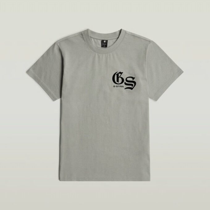 T-shirt med lös passform och flockmönster T-shirt med lös passform och flockmönster
