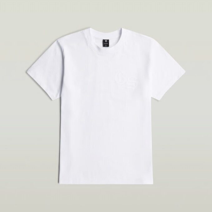 T-shirt med lös passform och flockmönster T-shirt med lös passform och flockmönster