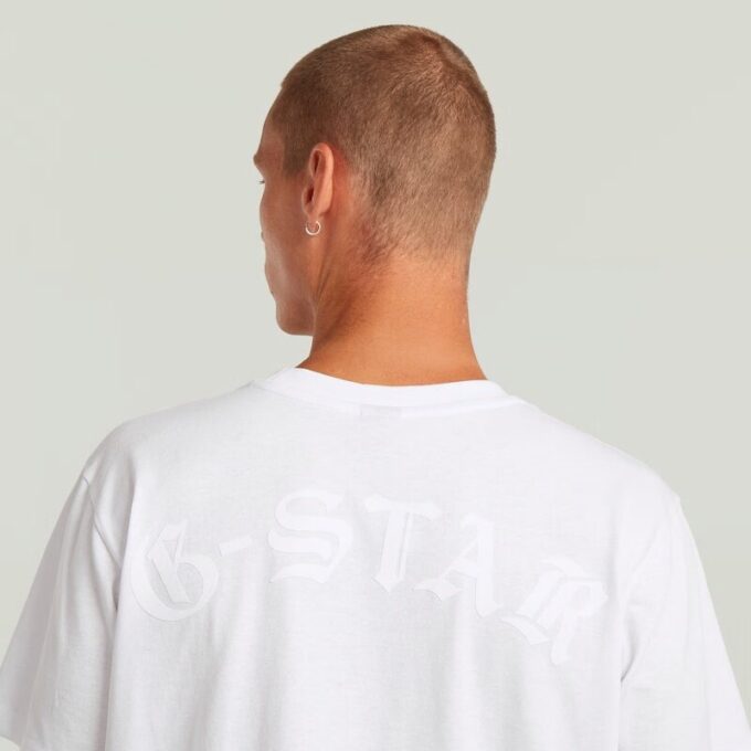 T-shirt med lös passform och flockmönster T-shirt med lös passform och flockmönster