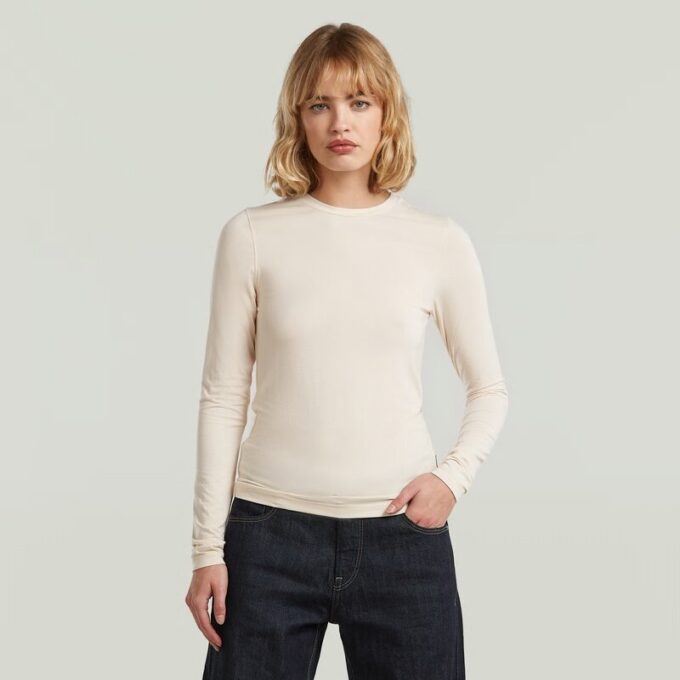 T-shirt med rund hals T-shirt med rund hals