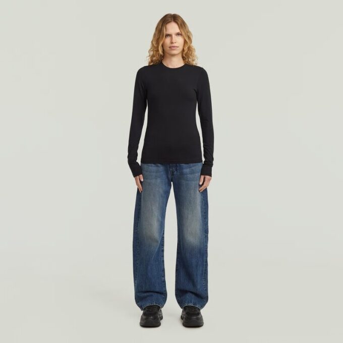 T-shirt med rund hals T-shirt med rund hals