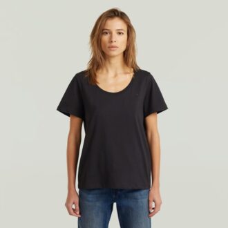 T-shirt med rund halsringning