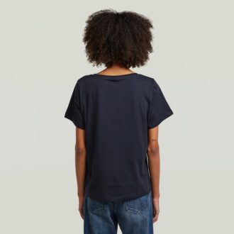 T-shirt med rund halsringning