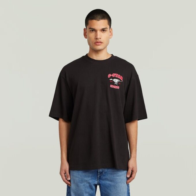 T-shirt med rutmönster och hundmotiv T-shirt med rutmönster och hundmotiv